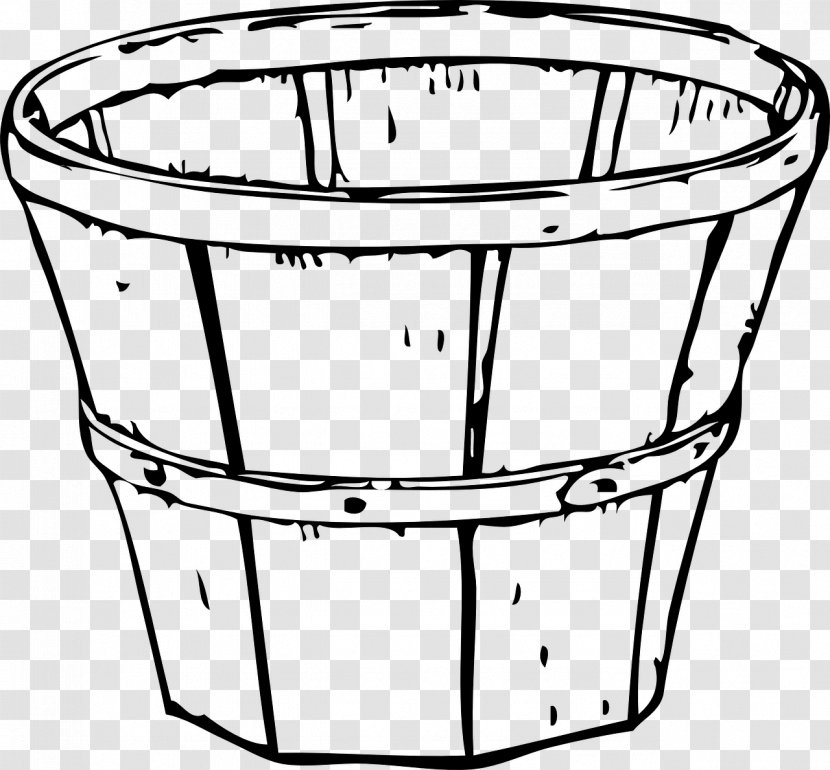 Drawing Basket Clip Art - Document - Black And White Transparent PNG