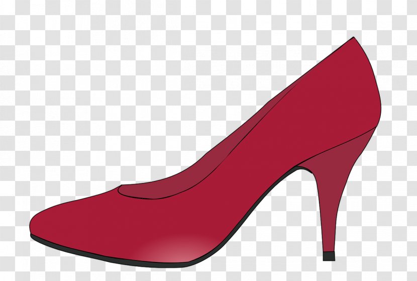 High-heeled Shoe Stiletto Heel Sneakers Clip Art - Footwear - Ruby Slippers Transparent PNG