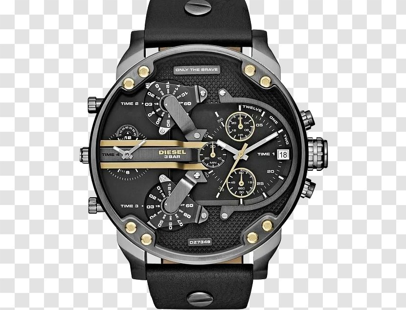 Diesel Mr. Daddy 2.0 Mega Chief Chronograph Watch - Retail Transparent PNG