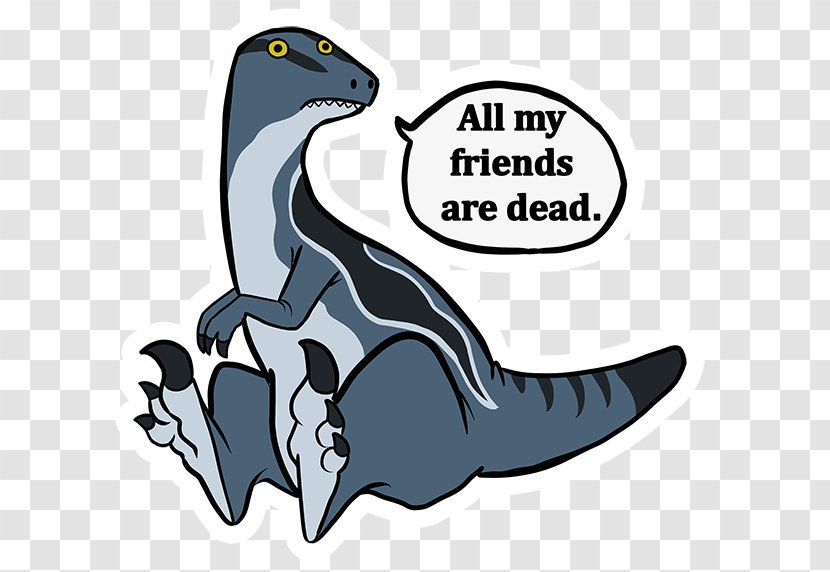 All My Friends Are Dead Sticker Death T-shirt Clip Art - Fauna - Tooth And Claw Transparent PNG