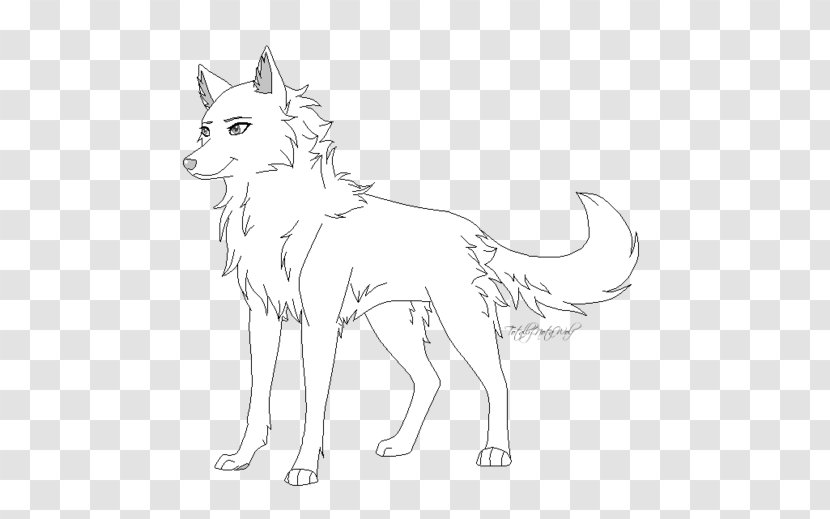 Gray Wolf Line Art Fox Puppy DeviantArt - Czechoslovakian Wolfdog Transparent PNG