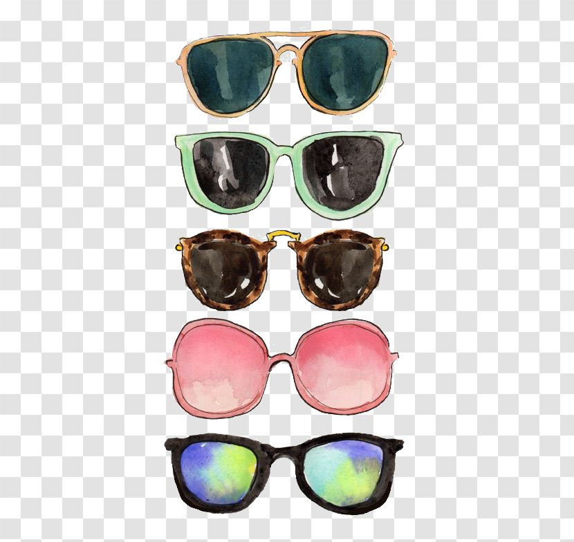 Sunglasses Ray-Ban Lens Drawing Transparent PNG