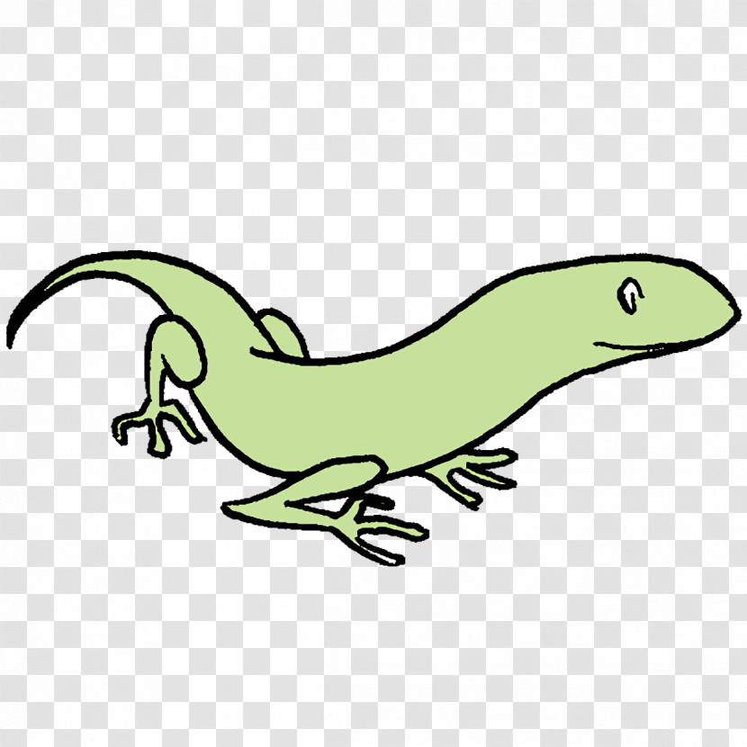 Reptiles Amphibians Line Art Cartoon Character Transparent PNG