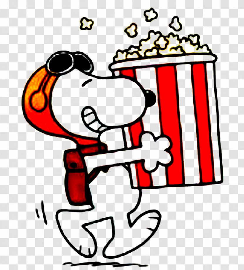 Snoopy Popcorn Cartoon T-shirt Comics - Frame Transparent PNG