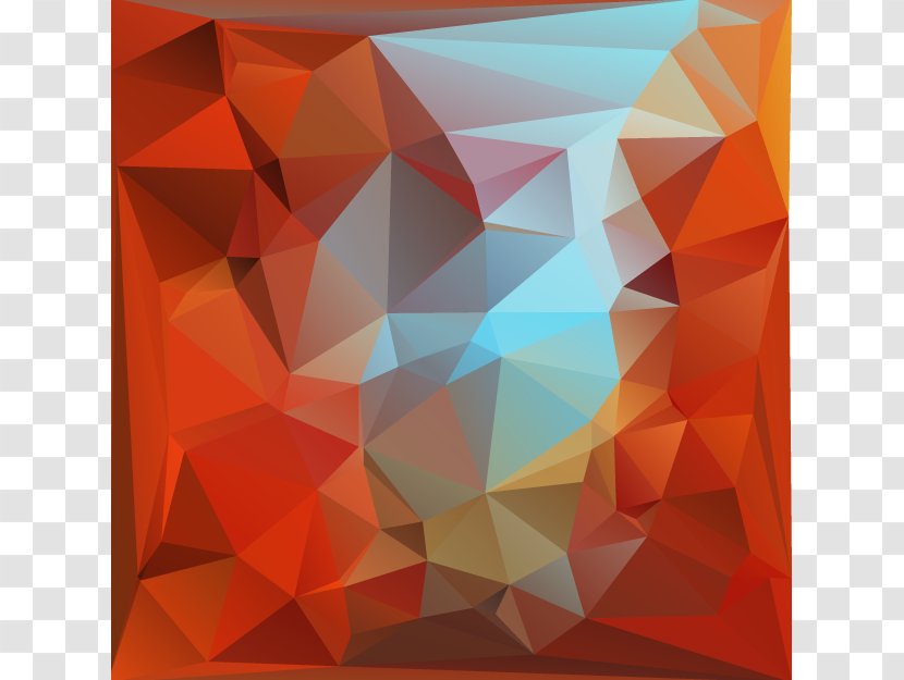 Polygon Geometry - Fun Colorful Geometric Triangle Diamond Pattern Background Image Transparent PNG