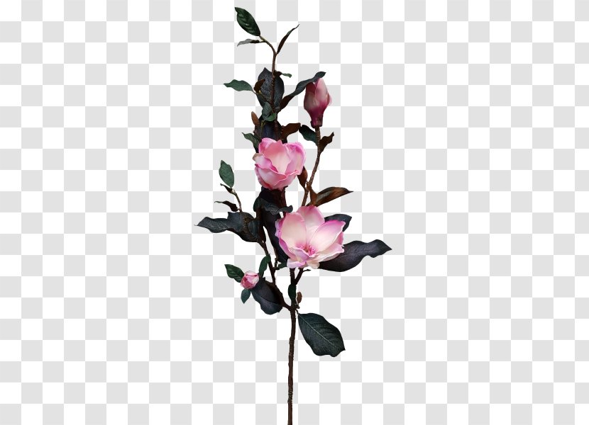 Cut Flowers Plant Stem Artificial Flower - Twig - Pink Magnolia Transparent PNG