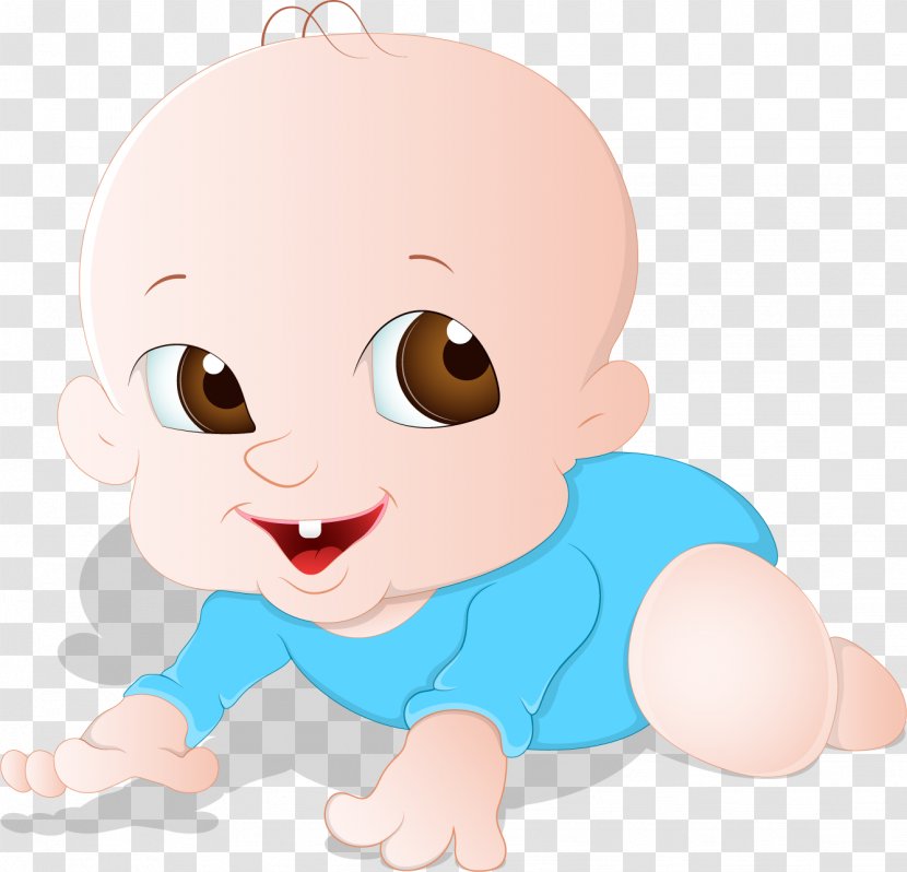 Infant Face Child Clip Art - Silhouette - Cartoon Baby Tummy Transparent PNG