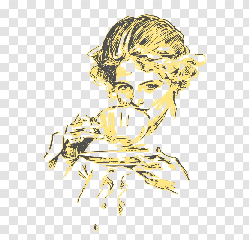 Tea Coffee Drink Woman Clip Art - Cup - Drinking Transparent PNG
