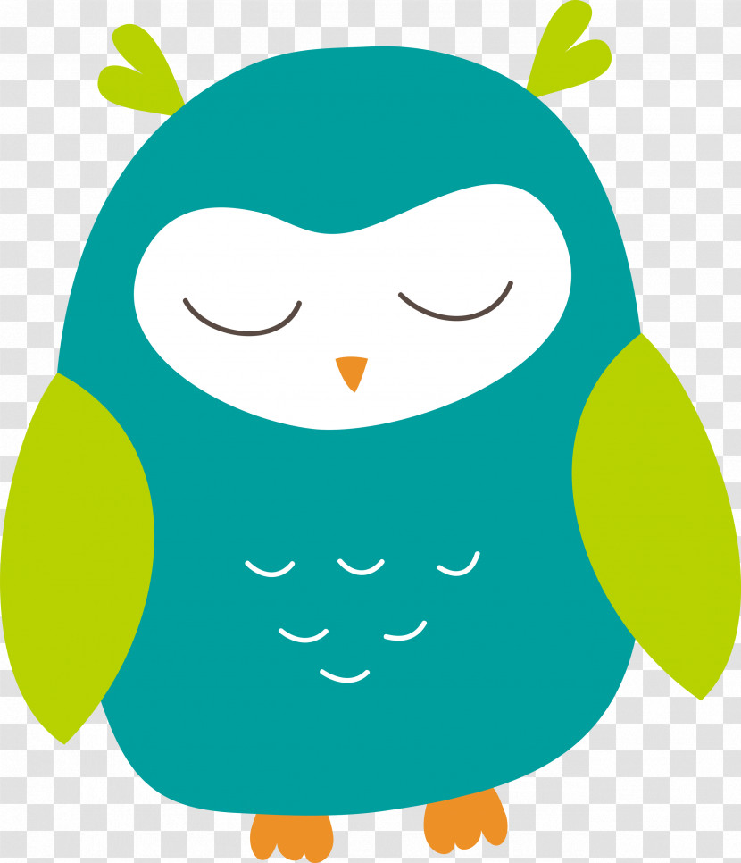 Birds Cartoon Beak Owl M Green Transparent PNG