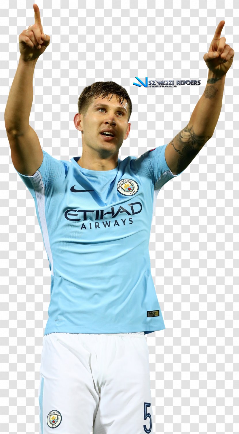 John Stones Manchester City F.C. Football Player Jersey - Joint Transparent PNG