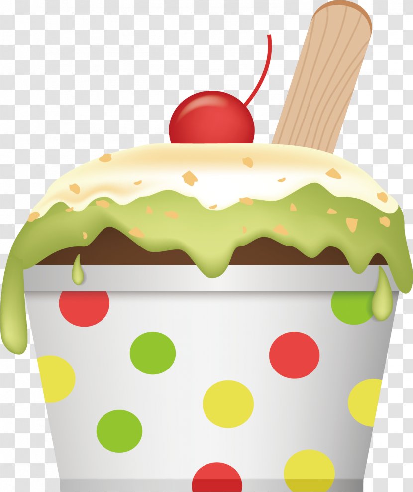 Ice Cream Fruit Gelato Food Clip Art - Yoghurt - Cupcake Transparent PNG