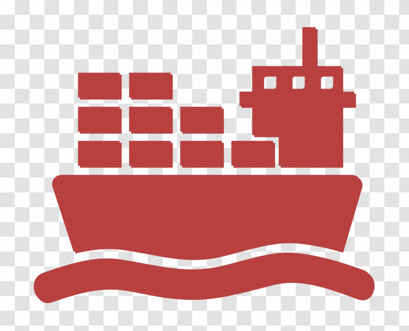 Transport Icon Ship Icon Ship With Cargo On Sea Icon Transparent PNG