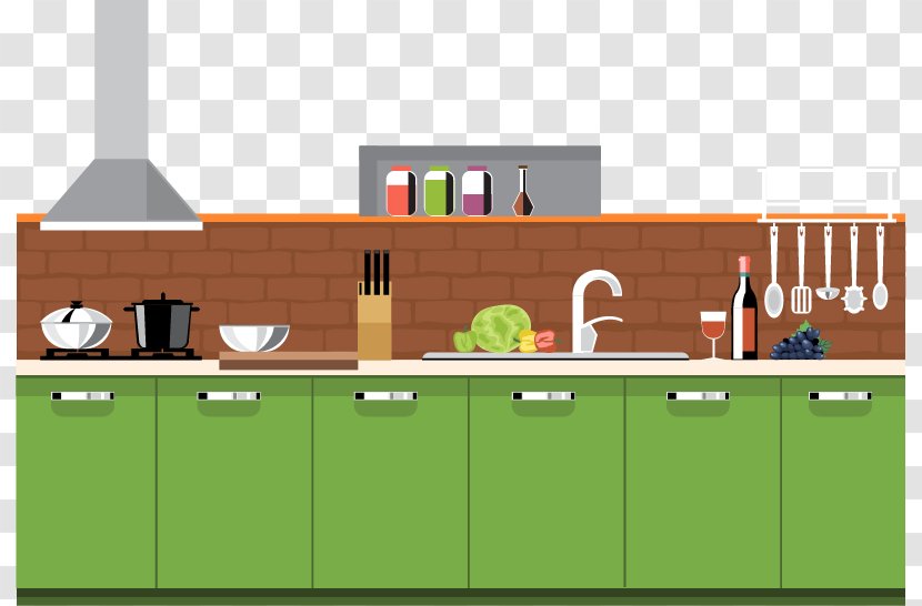 Table Kitchen Interior Design Services Furniture - Vector Transparent PNG