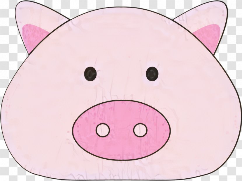 Pig Cartoon - Nose - Livestock Smile Transparent PNG