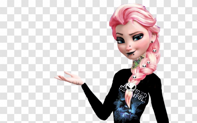 Elsa Anna Frozen Merida Disney Princess - Tshirt - Black Queen Transparent PNG