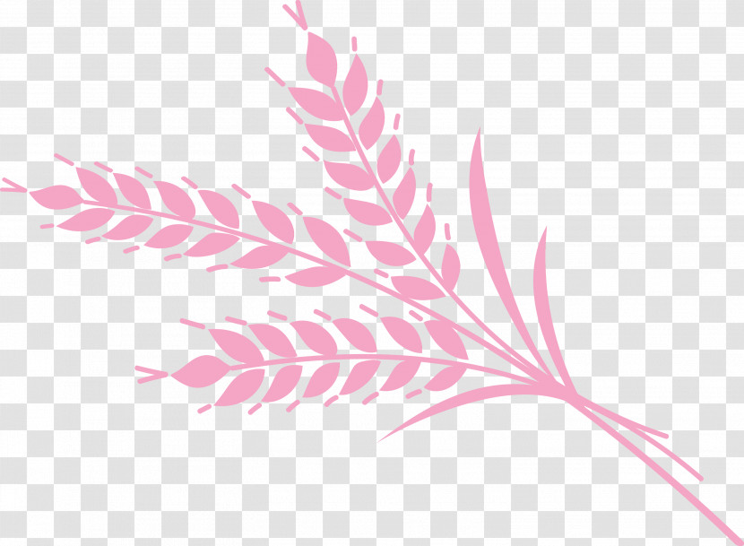 Grasses Leaf M-tree Pink M Font Transparent PNG