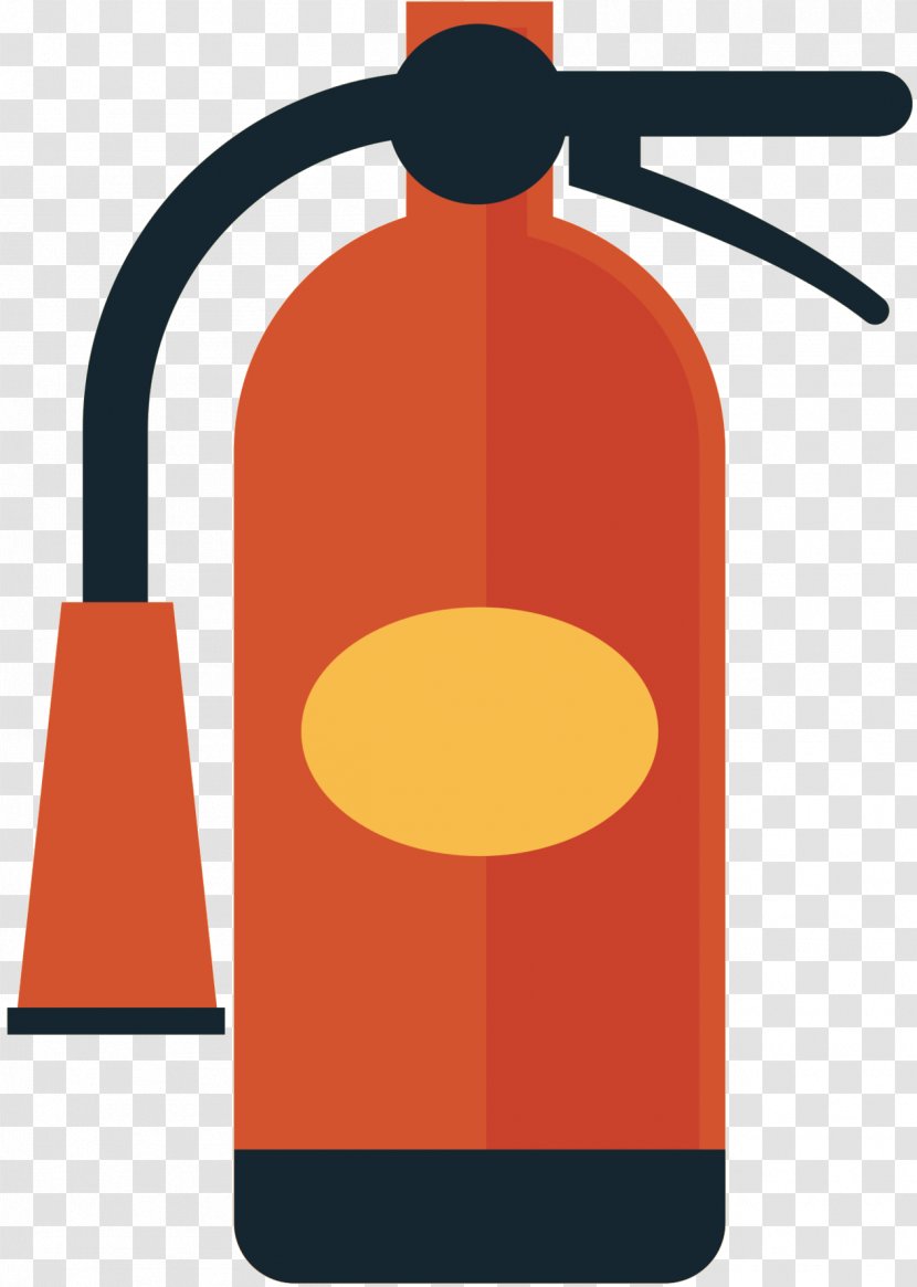 Clip Art Product Design Line - Orange - Fire Extinguisher Transparent PNG