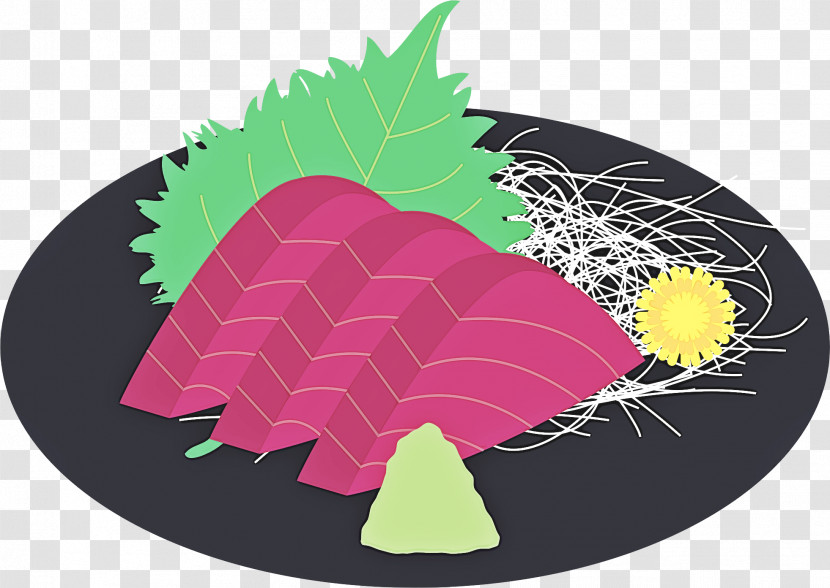 Leaf Pink Plate Yellow Tree Transparent PNG