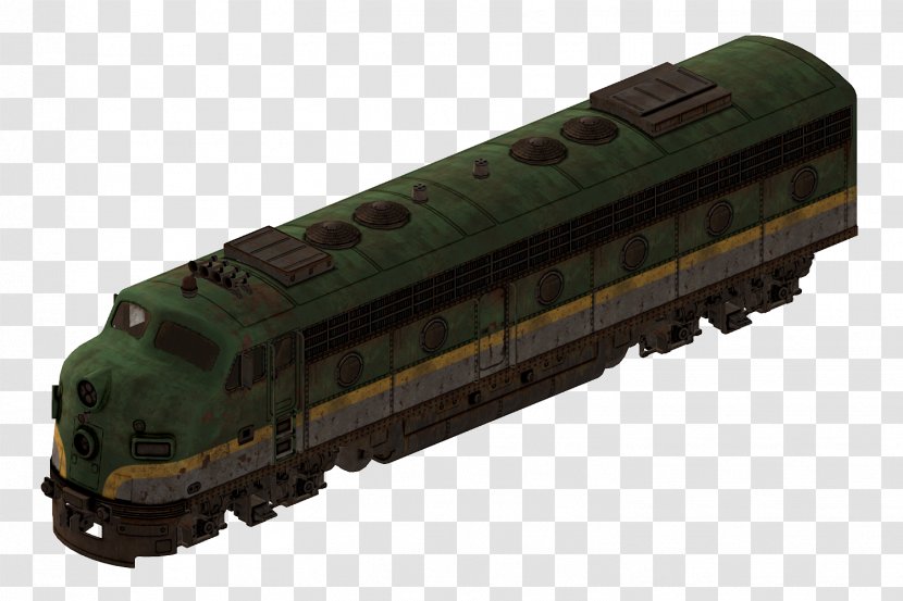 Train Fallout: New Vegas Fallout 4 Rail Transport 3 - Railroad Tracks Transparent PNG