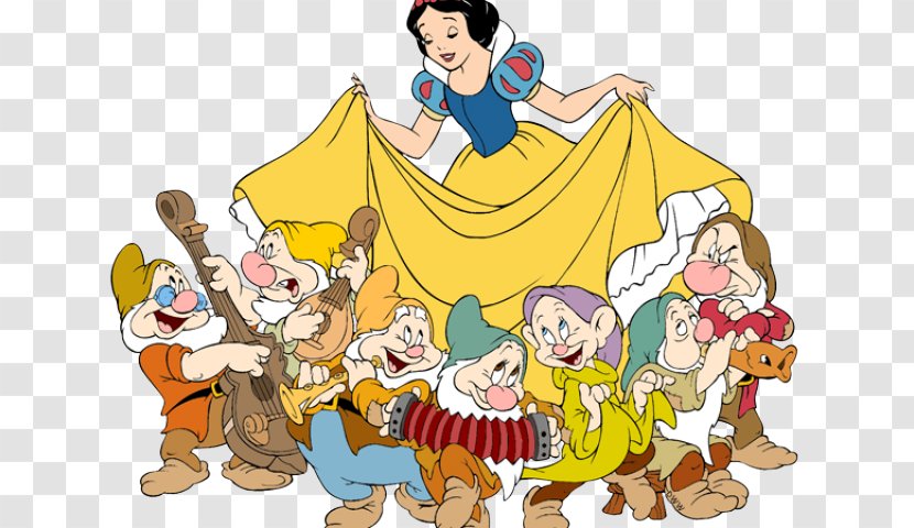 Seven Dwarfs Snow White Dopey Bashful Magic Mirror - Ub Transparent PNG