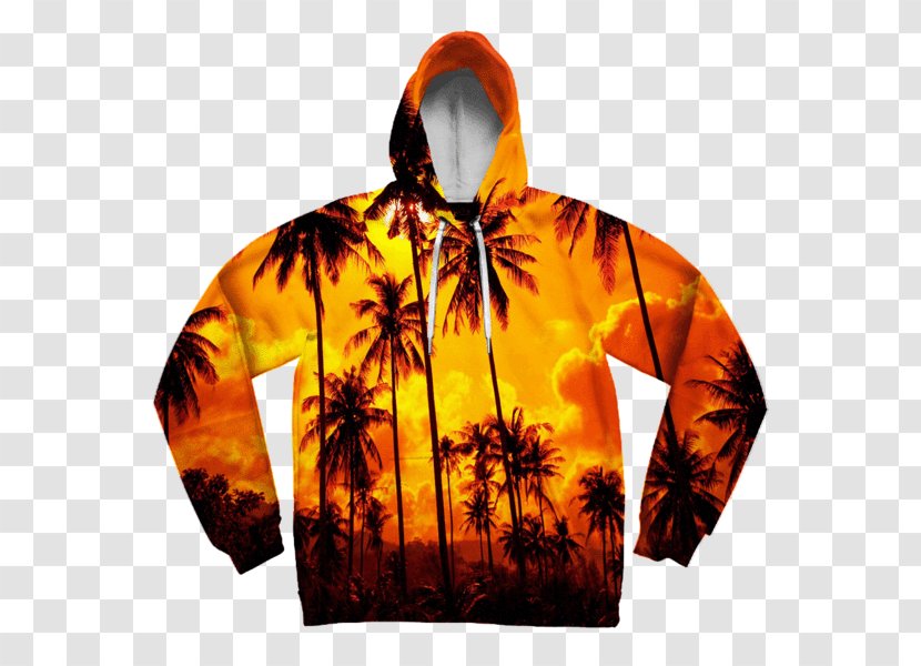 Hoodie Clothing Sweater Unisex Beach - Tree Transparent PNG