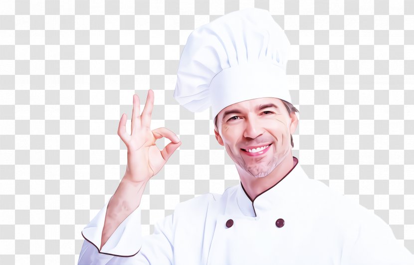Cook Chef Chef's Uniform Head Gesture - Chief - Thumb Transparent PNG