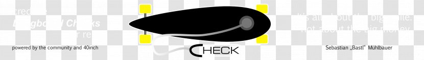 Logo Brand Font - Black M - Long Board Transparent PNG