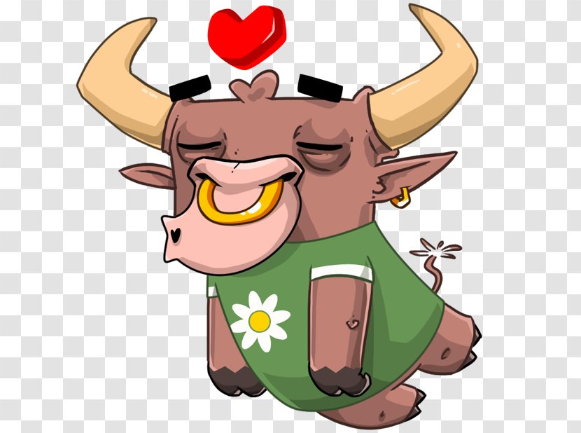 Telegram Sticker Cattle Clip Art - Cartoon - Ru Transparent PNG