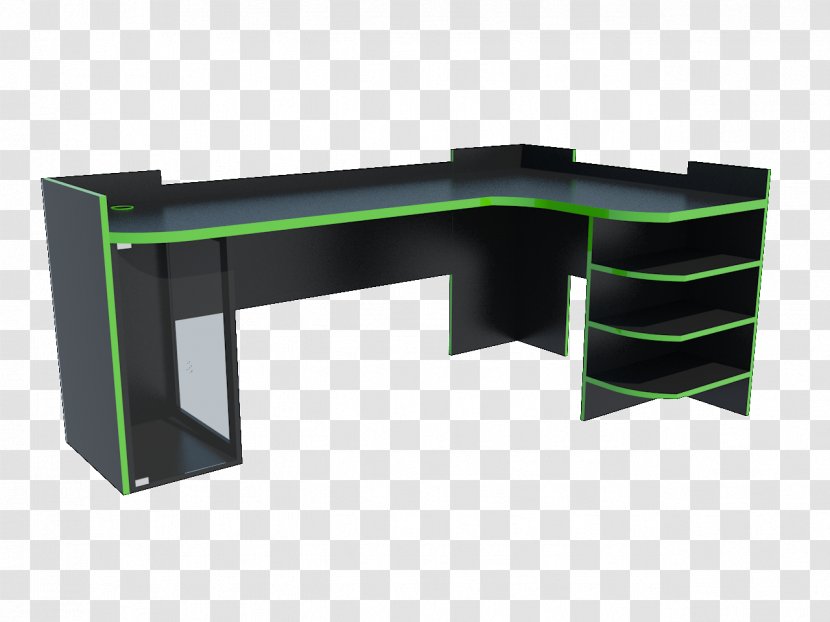 Desk Table Furniture Gamer Computer - Rectangle Transparent PNG