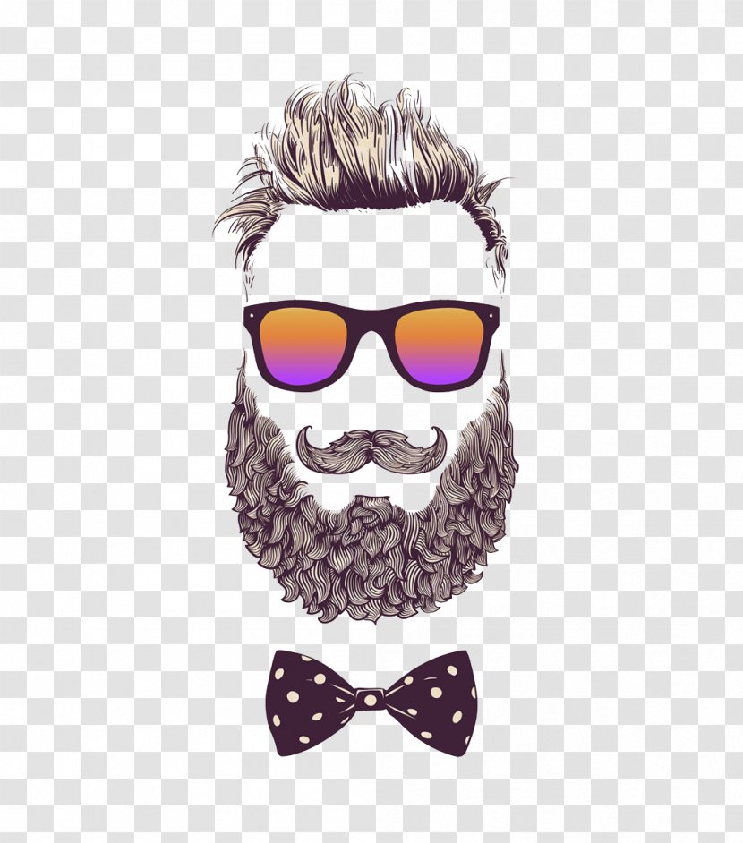 Hipster Stock Photography Royalty-free Illustration - Drawing - Personalized Bearded Man Transparent PNG