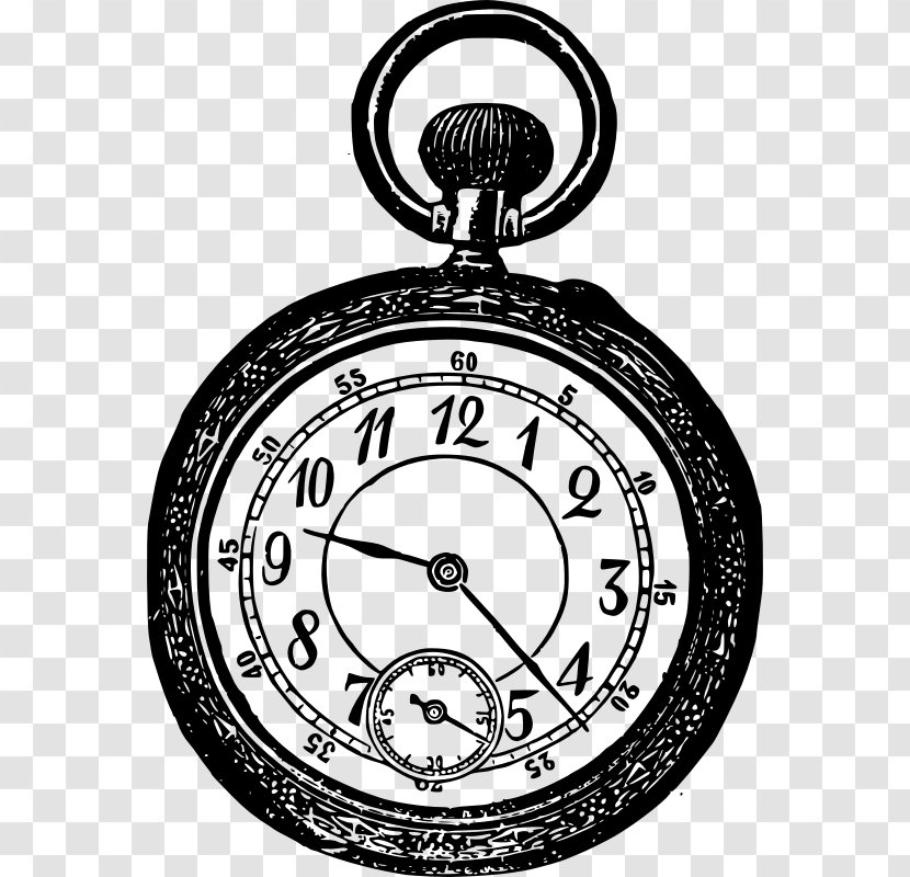 Pocket Watch Victorian Era Hamilton Company Clip Art - Clock Transparent PNG