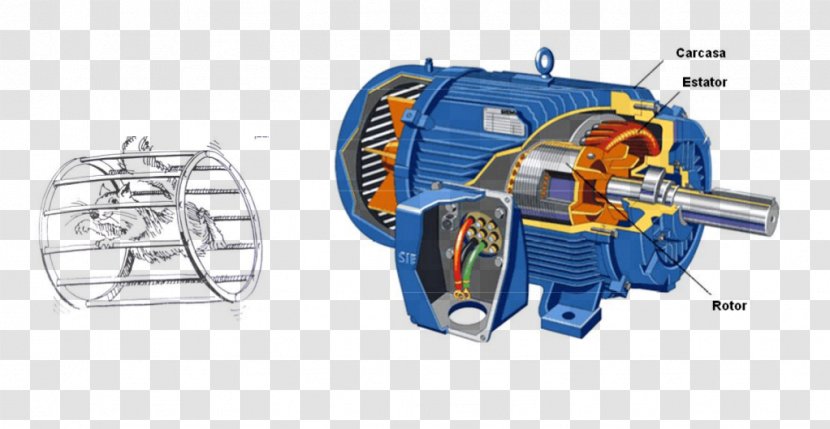 AC Motor Induction Electric DC Engine - Machine Transparent PNG
