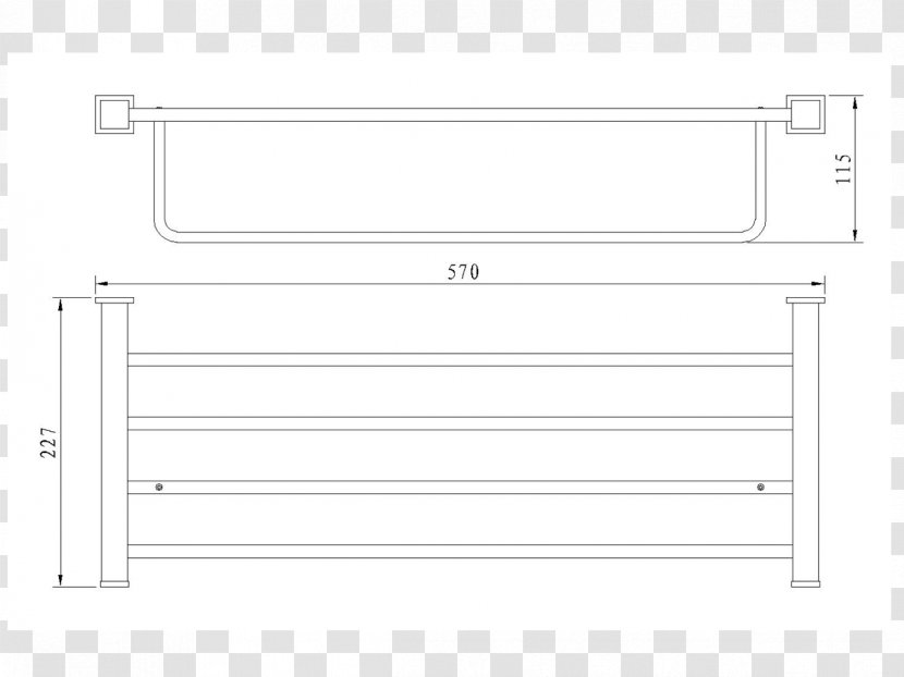 Line Angle - Area - Towel Rack Transparent PNG