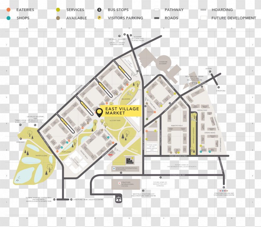 Westfield Stratford City East Village London Better Gym Village, - Fitness Centre - Map Transparent PNG