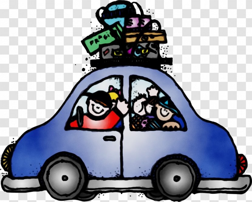 Travel Road - Paint - Vehicle Cartoon Transparent PNG