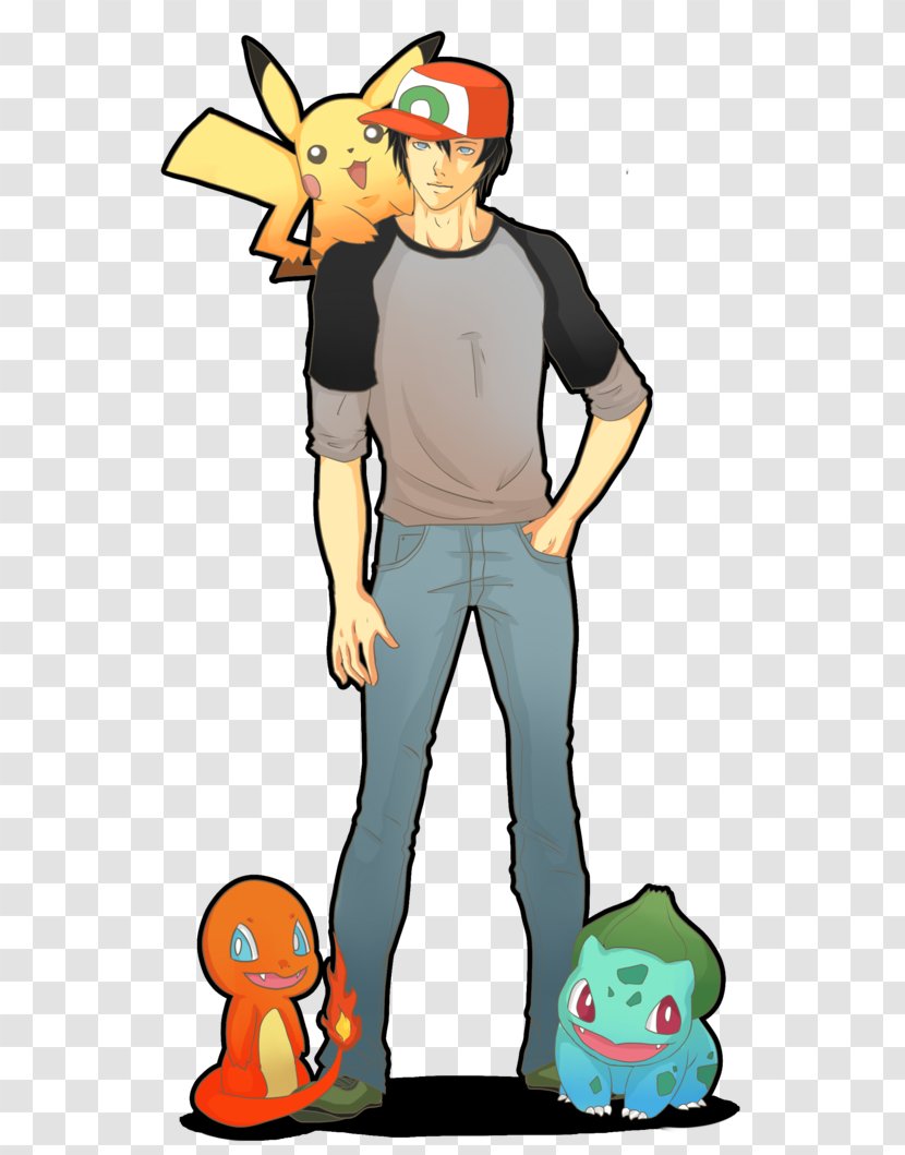 Ash Ketchum Pikachu Fan Art Pokémon - Fictional Character Transparent PNG