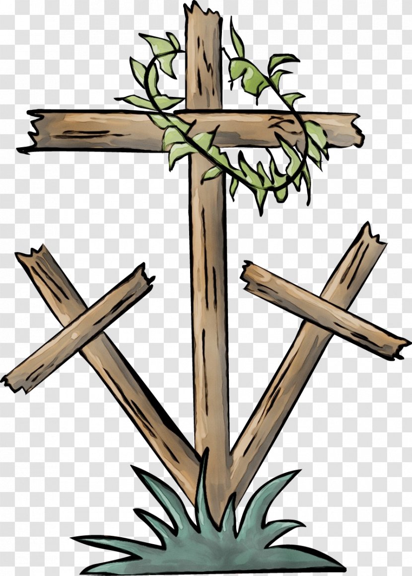 Cross Clip Art Symbol Religious Item Wood - Plant Transparent PNG