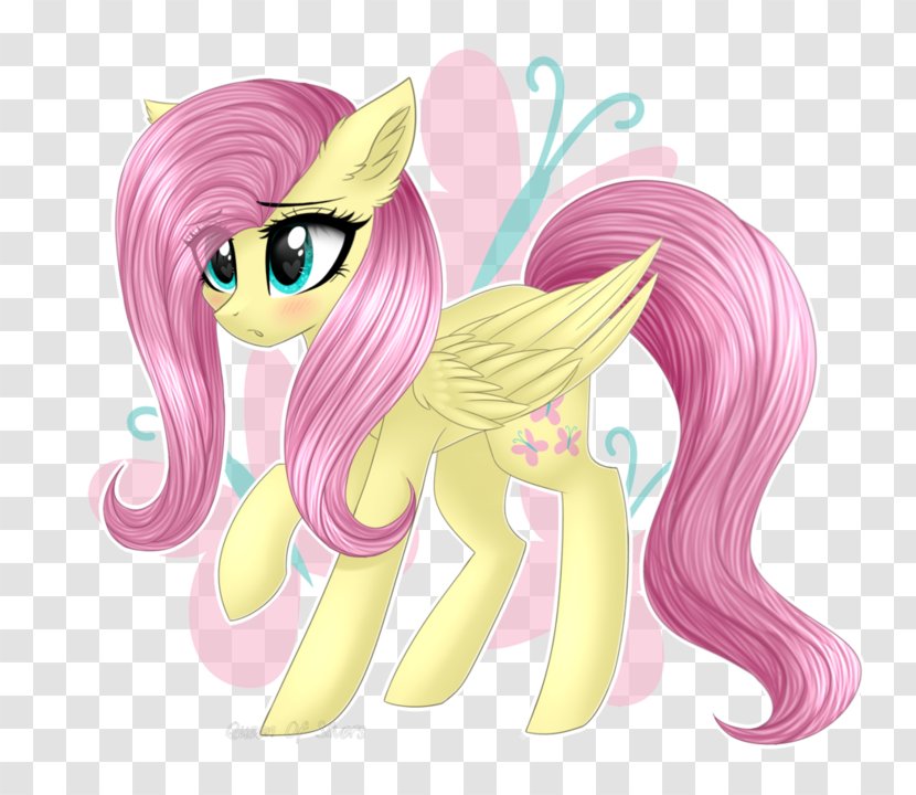 Pony Fluttershy Horse Equestria Daily Hasbro - Watercolor Transparent PNG