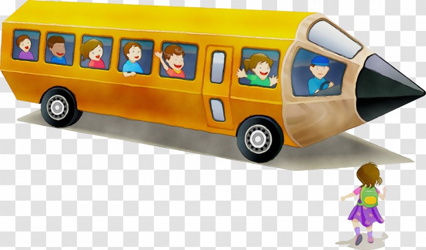 School Bus Drawing - Public Transport - Playset Toy Transparent PNG