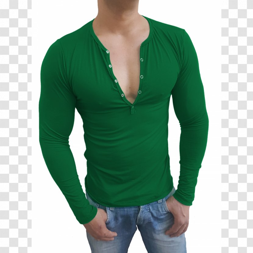 T-shirt Henley Shirt Blouse Sleeve - Neck Transparent PNG