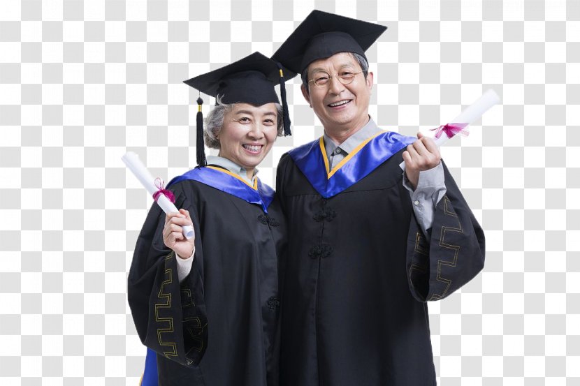 Student Graduation Ceremony University Business School Academic Dress - Old Photo Transparent PNG