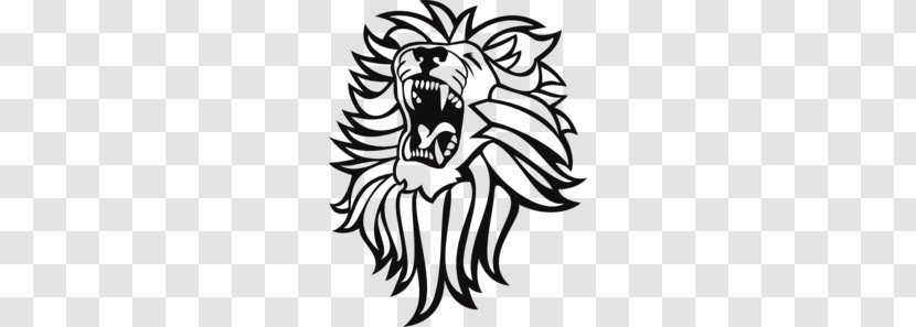 Lion Roar Tiger Clip Art - Silhouette - Cliparts Transparent PNG