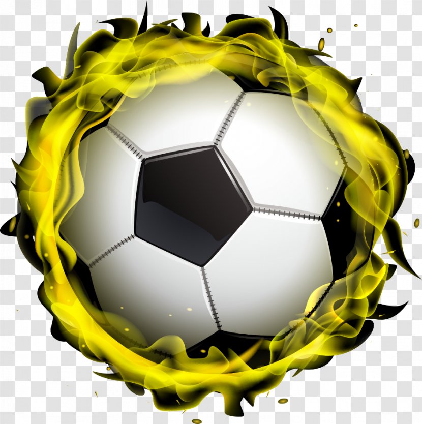 Football - Ball - Vector Flame Transparent PNG