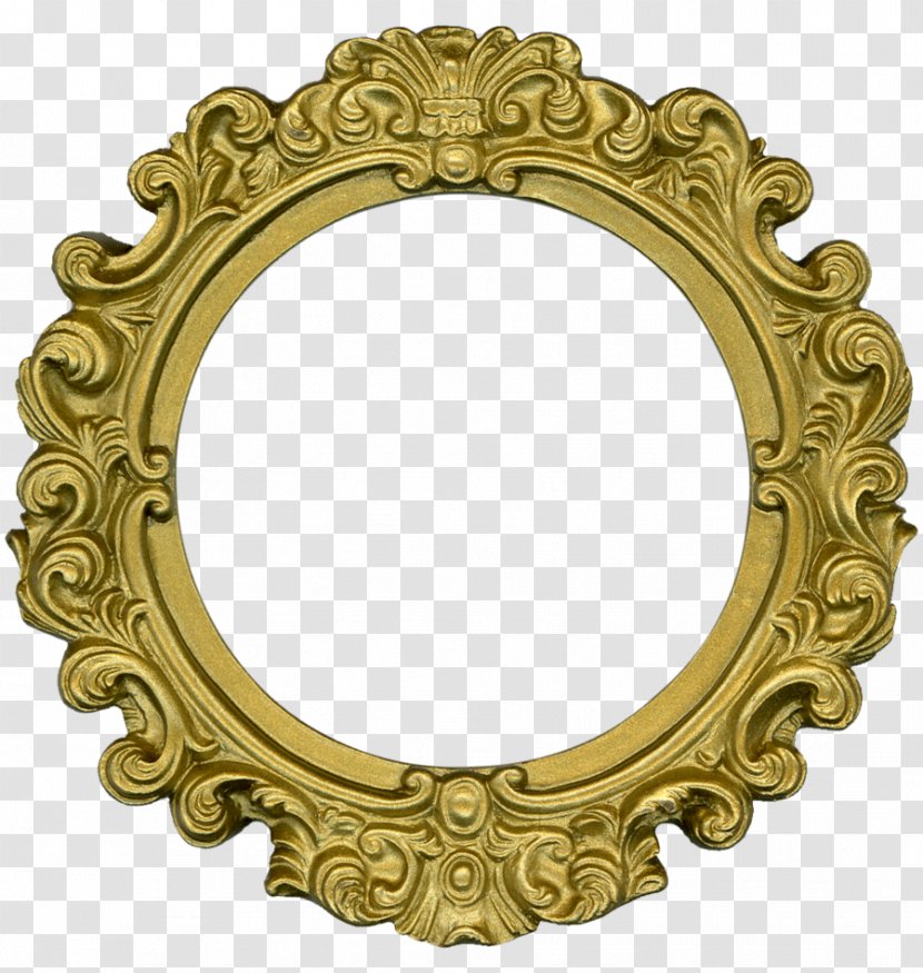 Picture Frames Ornament Decorative Arts Clip Art - Mirror - Gold Lace Transparent PNG