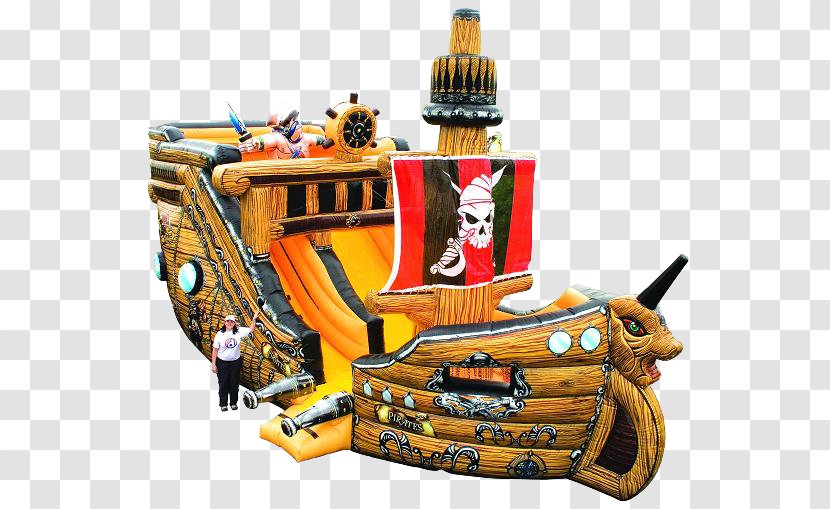 Inflatable Bouncers Pirate Ship Playground Slide - Renting Transparent PNG