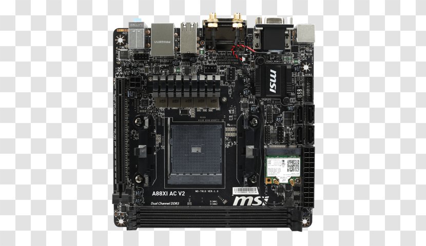 MSI A88XI AC V2 - Microatx - MotherboardMini ITXSocket FM2+AMD A88XSocket FM2+ Socket AM4 V2MotherboardMini Mini-ITXSocket Fm2 Transparent PNG