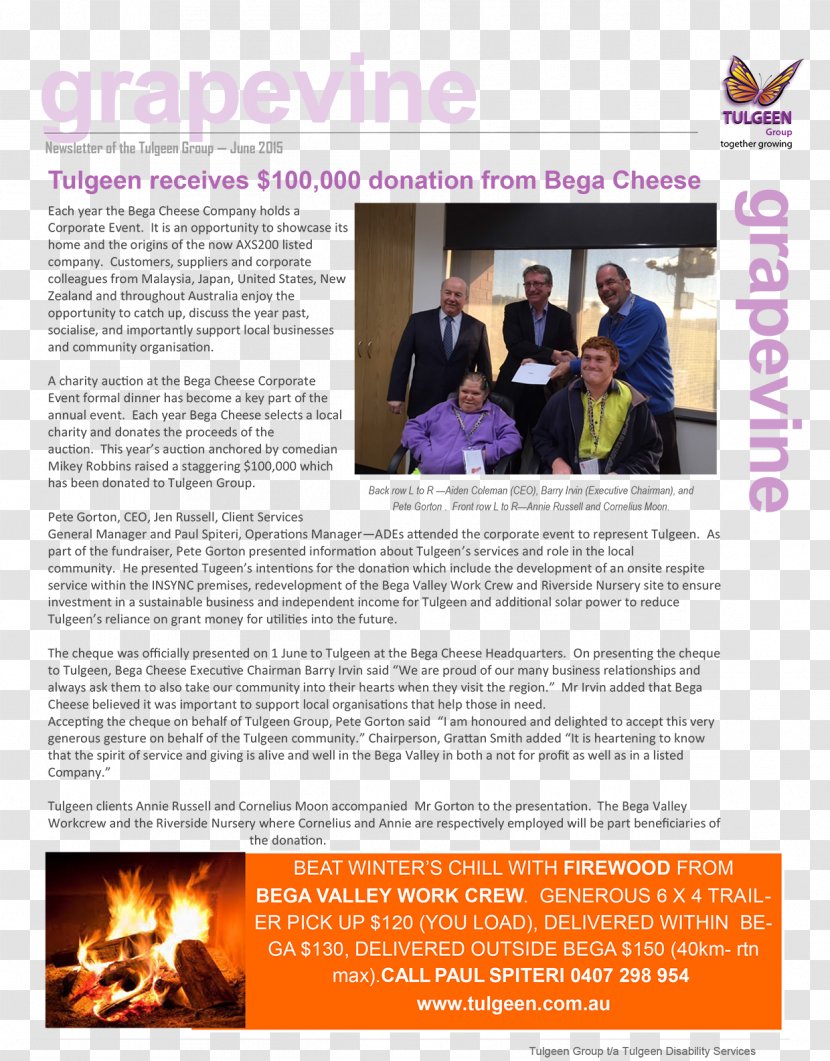Advertising Brochure - Media - Bega Cheese Transparent PNG