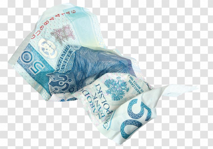 Poland Polish Zu0142oty Money Banknote - Blue - € 50 Banknotes Transparent PNG
