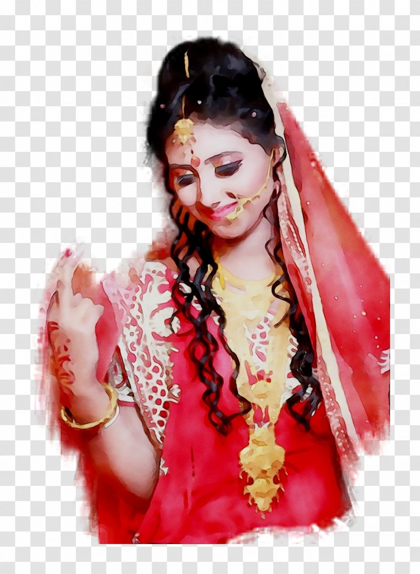 India Bride Blouse Clothing Sari - Black Hair - Long Transparent PNG
