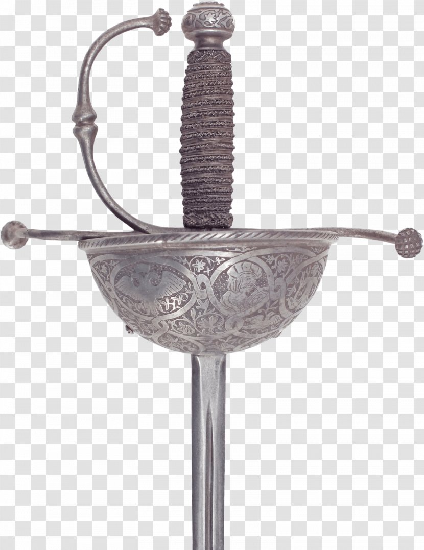 Basket-hilted Sword Rapier Spain - 17th Century Transparent PNG